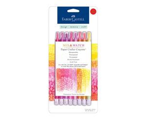 Faber-Castell - Paper Crafter Crayons 8 Pack - Red/Yellow
