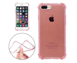 For iPhone 8 PLUS7 PLUS CaseShockproof Grippy Transparent CoverRose Gold