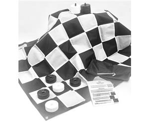 Giant Size Plastic Outdoor Checkers Game Set 1.5X1.5M
