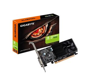 Gigabyte GeForce GT1030 2GB GDDR5 Graphics Card GPU Upto 1506 MHz Single Fan 1 Slot DVI+ HDMI 150mm Length Max 2 Display Low Profile Support