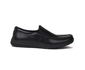 Giorgio Mens Bexley Slip On Shoes Casual Everyday Work Footwear - Black