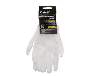 Gloves Cotton Knit Medium/Large 100% Cotton Elastic Wrist Comfort Dexterity