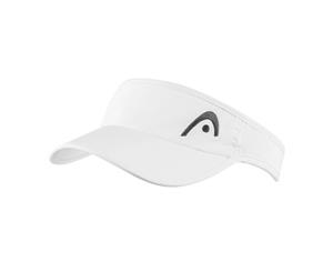 HEAD Pro Player Womens Outdoor/Tennis Sun Visor/Cap Adjustable Strap Band White