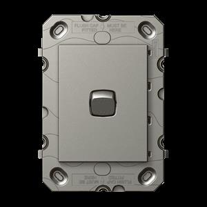 HPM ARTEOR 1 Gang Wall Switch - Grid Only - Magnesium