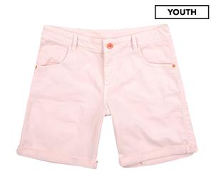 J Be Girls' Denim Short - Light Pink