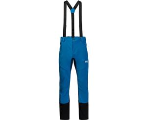 Jack Wolfskin Mens Gravity Tour Softshell Ski Pants With Braces - Electric Blue