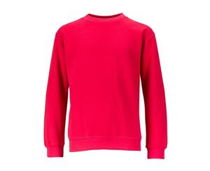 James And Nicholson Childrens/Kids Round Heavy Sweatshirt (Red) - FU481