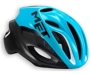 MET Rivale Bike Helmet Cyan/Black