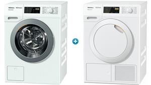 Miele 8kg EcoPlus Comfort Front Load Washing Machine and 8kg EcoDry T1 Classic Heat Pump Dryer Package