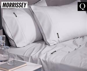 Morrissey Bamboo Luxe Cotton Queen Bed Sheet Set - Pewter