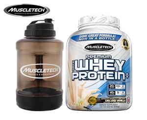 Muscletech Premium 100% Whey Protein Plus Vanilla 2.27kg + 600ml Shaker