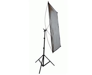 Portable Light Reflector System with 1.4m x 1m Gold/Silver Reflective Material