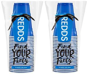 Redds Cups Recyclable Disposable Blue Cups 425ml x 50 cups