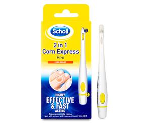 Scholl 2-In-1 Corn Express Pen w/ Treatment Liquid 1mL