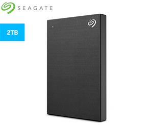 Seagate 2TB Backup Plus Slim Portable Hard Drive - Black