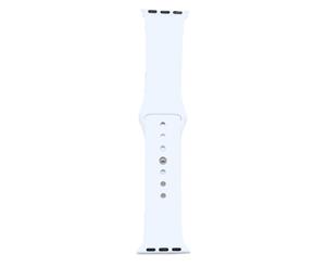 Silicone Sport Band For Apple Watch - White Sport