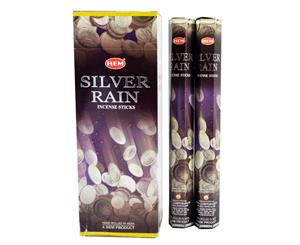 Silver Rain 120 Incense Sticks Bulk Pack HEM Zen Aromatherapy 6 Boxes of 20 Sticks