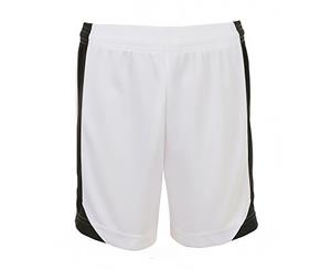 Sols Childrens/Kids Olimpico Football Shorts (White/Black) - PC2789