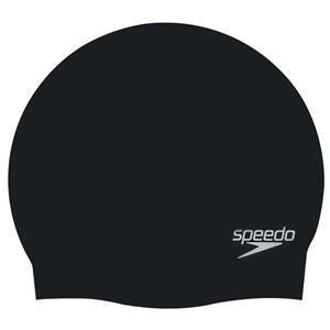 Speedo Plain Moulded Swim Cap Black