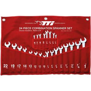 TTI 24 Piece AF/Metric Ring & Open End Spanner Set