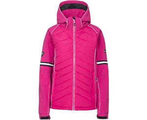 Trespass Womens/Ladies Larne Stretchy Windproof Hooded Skiing Coat - Pink Lady