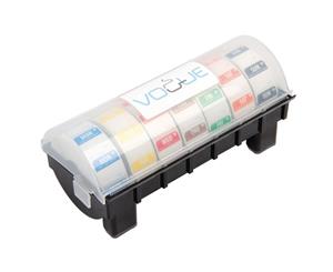 Vogue Removable Colour Coded Food Labels with 1 Dispenser