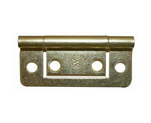 W4 Brass Flush Hinge (Pack Of 2) (Brass) - MD359