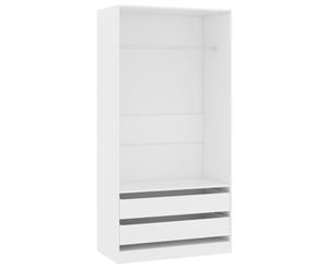 Wardrobe White Chipboard Storage Bedroom Storage Cabinet Organiser