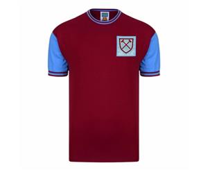 West Ham United Fc Mens Official 1966 No 6 Replica Shirt (Claret/Aqua) - SG10279