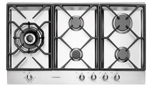 Westinghouse 90cm 5 Burners Gas Cooktop - Stainless Steel