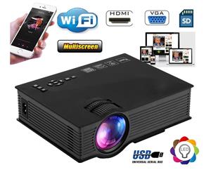 Wi-Fi LED Multimedia 3D Home Theatre Projector Cinema which can also connect to your Smart Phone
