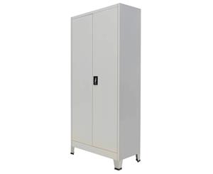 2 Door Office File Cabinet Locker Steel Storage Cupboard Stationary 180cm