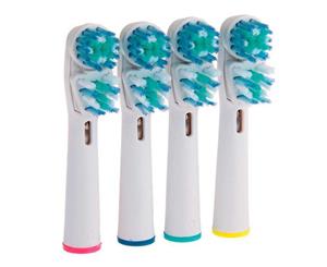 4 pcs Dual Clean Oral B Compatible Electric Toothbrush Replacement Brush Heads