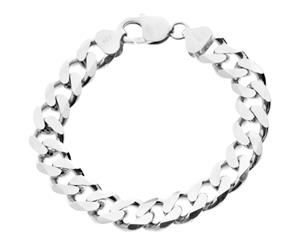 925 Sterling Silver Curb Chain Bracelet - CURB 11mm