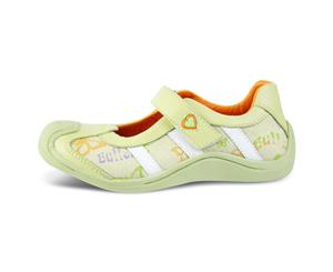 Airbox - Girl's Leather Shoes - Butterfly - Green