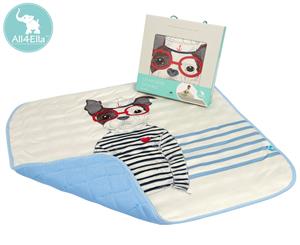 All4Ella 80x80cm Reversible Baby Blanket - Dog Print