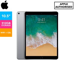 Apple 10.5-Inch iPad Pro 512GB WiFi + Cellular - Space Grey