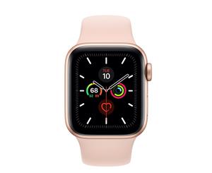 Apple Watch Series 5 GPS - 44mm Gold Aluminum Case with Pink Sand Sport Band