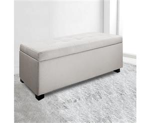 Artiss Storage Ottoman Blanket Box Large Seat Fabric Foot Stool Chest Toy Bed