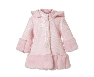Baby Girl Trendy Pink Hoodie Coat