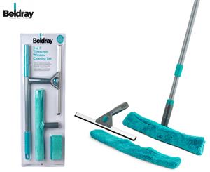 Beldray 2 In 1 Telescopic Window Cleaning Set - Turquoise
