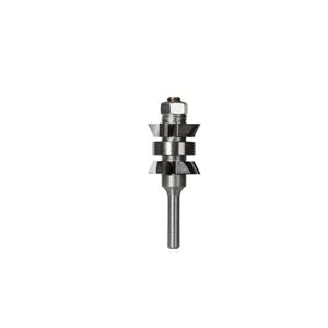 Carbitool Router Bit TCT 25-Degree Double Bevel Assembly 1.1/8inch -Diameter 1/4inch -Shank