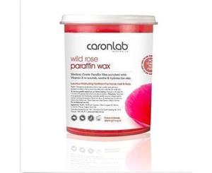 Caronlab Paraffin Wax Wild Rose 800ml Manicure Pedicure Moisture Treatment