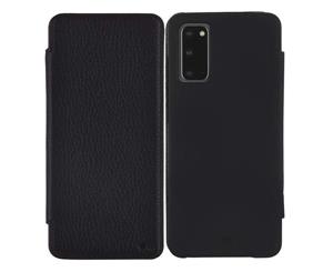 Casemate Leather Wallet Card Folio Case For Galaxy S20 (6.2-inch) - Black