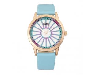 Crayo Electric Leather-Band Watch - Light Blue