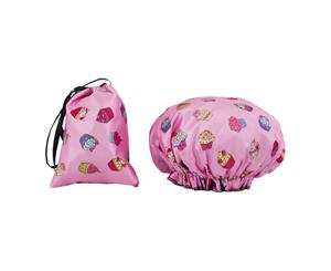 Dilly's Collections Waterproof Shower Cap Set - Cupcakes Design