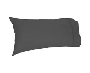 Easy Rest - Soft and Elegant 250TC Pure Cotton Percale Pillow Case (King) - Slate