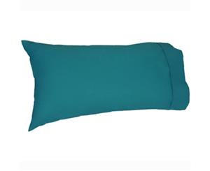 Easy Rest - Soft and Elegant 250TC Pure Cotton Percale Pillow Case (King) - Teal