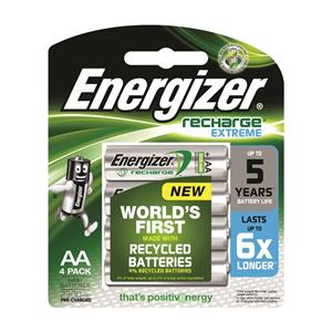 Energizer AA Recharge Batteries - 4 Pack