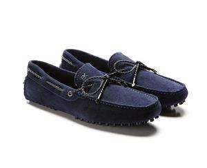 Eve & Kane - St.Tropez Navy Suede Loafers